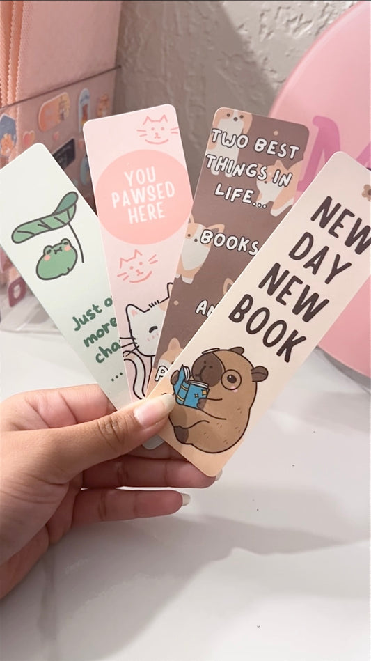 Baby Animal Bookmarks, Durable Kawaii Page Holders